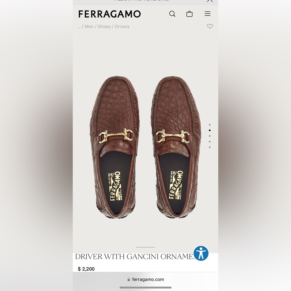 Salvatore Ferragamo crocodile loafers - Picture 6 of 6